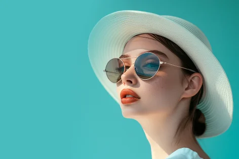a lady wearing sunglasses