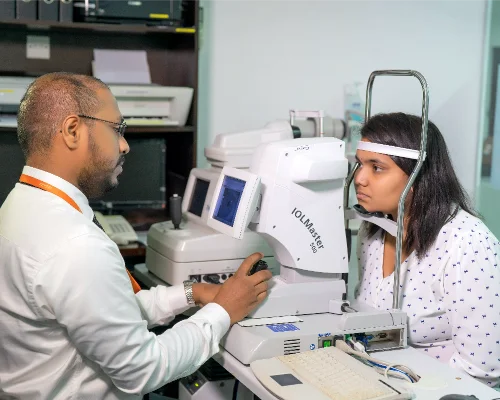 Professional eye care services at vasan health care hospital