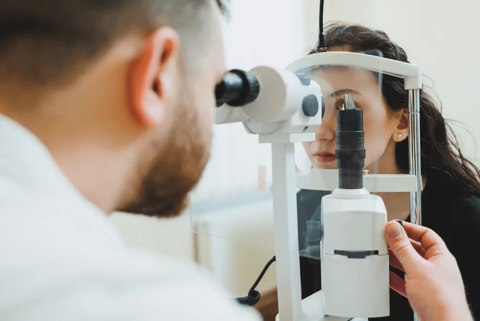 analyzing eye for Glaucoma Treatment