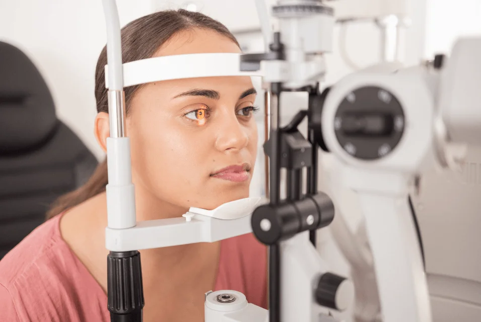 eye testing for a color vision