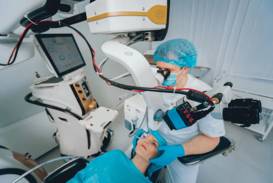 performing refractive surgery