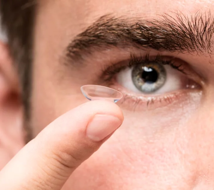 Clear contact lenses offered by Vasan eye care hospital