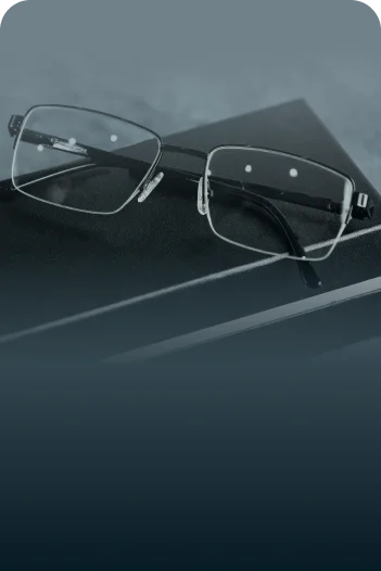 half frame eye glasses